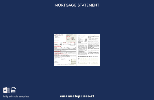 estratto conto mutuo della Thailandia Caylon Bank in stile verificato nei format